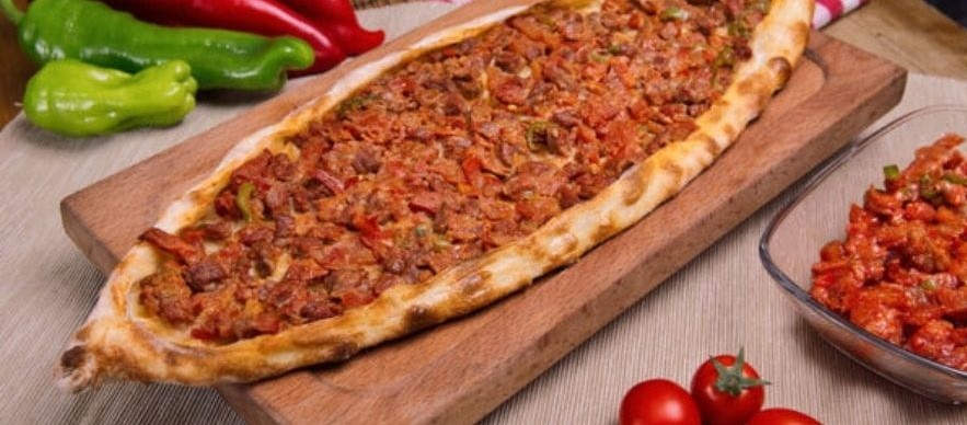 طرز تهیه غذای ترکی - پیده گوشت - پیتزا قایقی ترکی