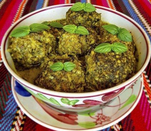 دستور پخت کوفته سبزی خوشمزه خانگی شیرازی