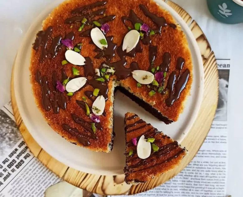 طرز تهیه کیک مکرون نارگیلی خوشمزه خانگی - آموزش کیک فرانسوی