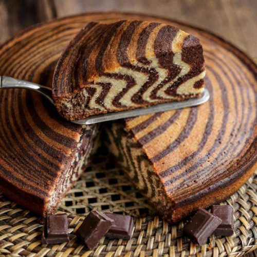 طرز تهیه کیک زبرا – کیک دو رنگ اسفنجی